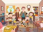 Illustrations for HarperCollins based on an old tale called The Crowded ...