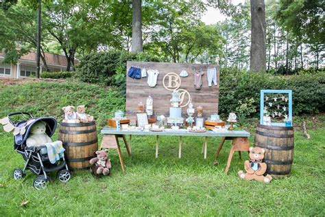 Mountain camping outdoor baby shower. An Outdoor Chic Rustic Intimate Ocassion Baby Shower Party ...