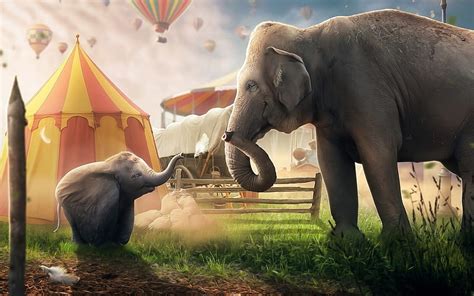 Dumbo Disney Elephants Movie Circus Hd Wallpaper Peakpx