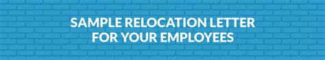 Sample Relocation Letter For Your Employees Tsi