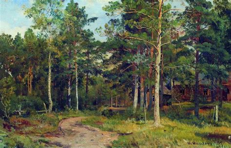 Autumn Landscape Path In The Forest 1894 Shishkin Oil