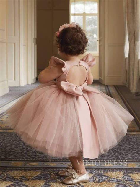 Dusty Rose Kids Tutu Blush Flower Girl Dresses Gl1059 Blush Flower