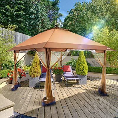 The main parts in a canopy are the frame, legs, and the top. Amazon.com : Quictent 12x12 ft Gazebo with Mosquito ...