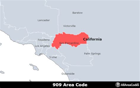 909 Area Code Location Map Time Zone And Phone Lookup