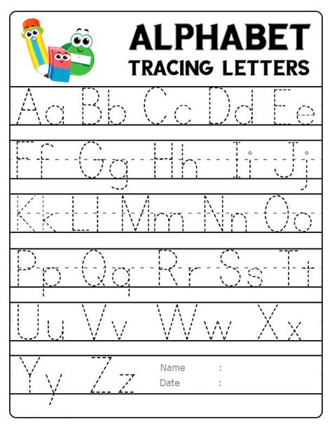 Tracing Letters Printable Preschool And Kindergarten Worksheets
