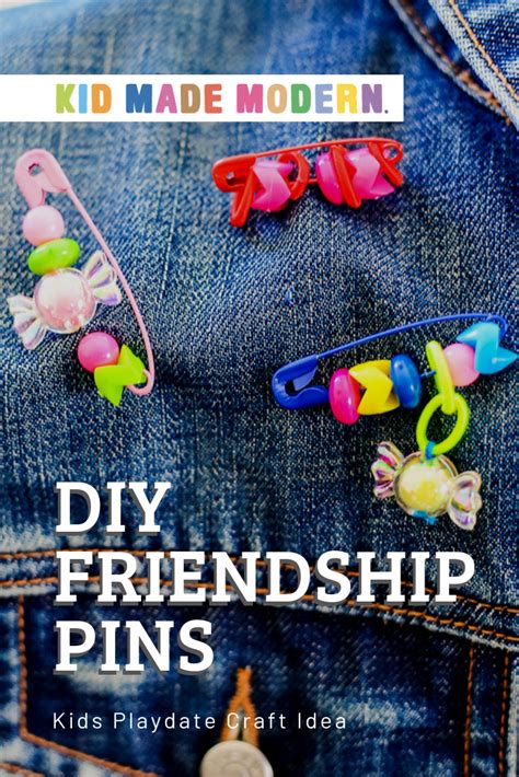 Diy Friendship Pins Camping Crafts For Kids Diy Summer Crafts Craft