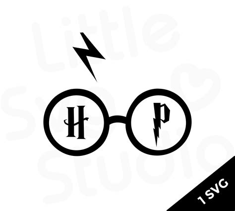 Harry Potter Glasses Svg Harry Potter Clipart Etsy
