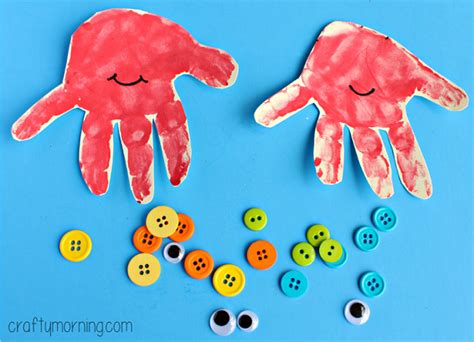 Baby Handprint Octopus Craft For Kids Crafty Morning