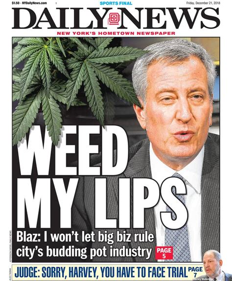 New York Daily News Front Pages Of 2018