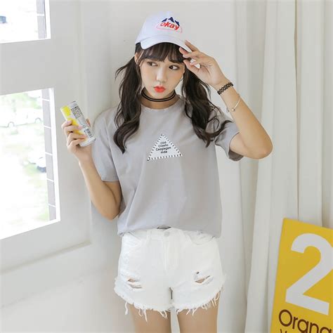 Ulzzang Tops Summer 2017 Kawaii Korean T Shirt Women Harajuku Shirt