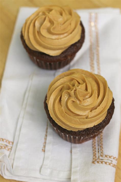 Chocolate Cupcakes With Peanut Butter Frosting We Like Two Cook
