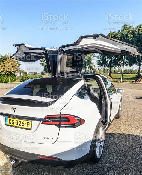 Tesla Model X P90d Allelectric Crossover Suv Stock Photo Download