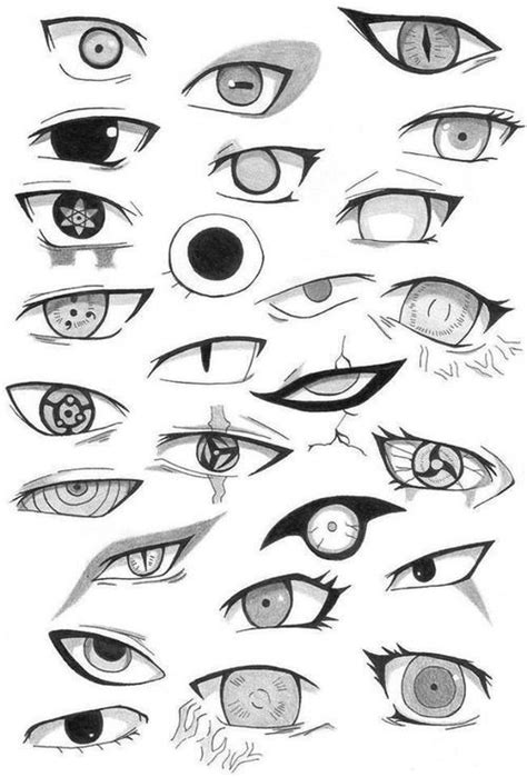 Afbeeldingsresultaat Voor Naruto Eye Chart Naruto Drawings Anime