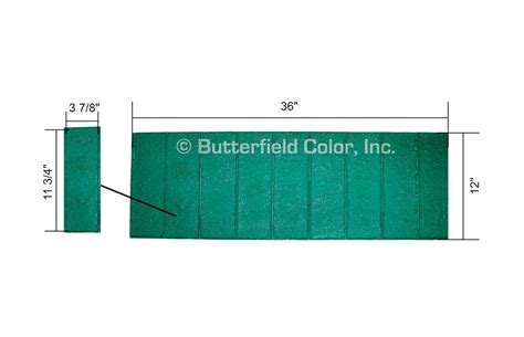 Butterfield Color Large Brick Soldier Course Stamp Cascade Concrete