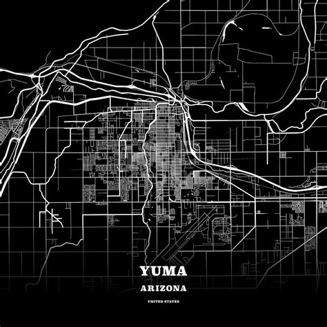 Yuma Arizona Usa Map Poster Template Map Poster Yuma