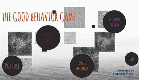 The Good Behavior Game By Stephanie Meyer