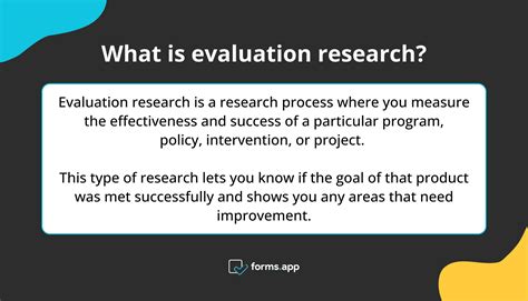 What Is Evaluation Research Methods And Examples Formsapp