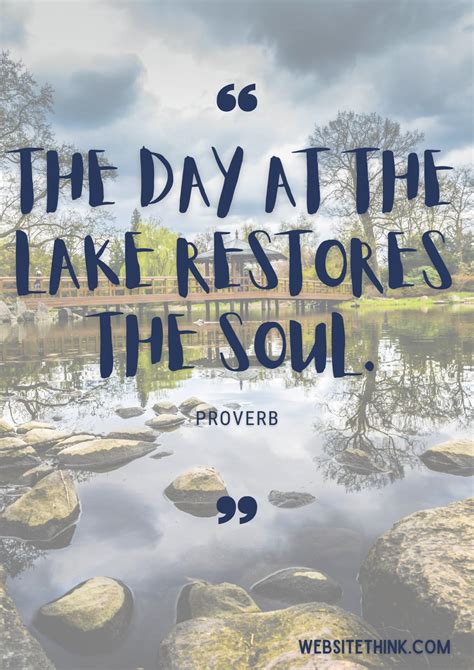 79 Calming And Relaxing Quotes About Lakes🥇 Images