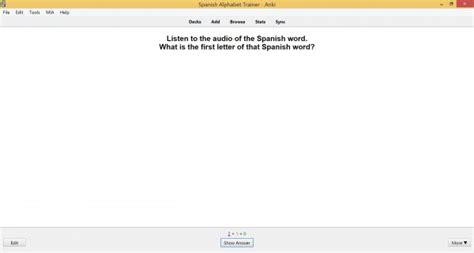Spanish Alphabet Flashcards Anki For Beginners Speakada