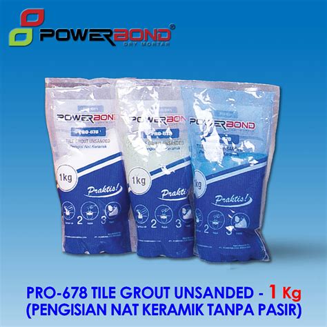 Jual SEMEN POWERBOND PRO 678 PENGISI NAT KERAMIK TANPA PASIR 1 KG