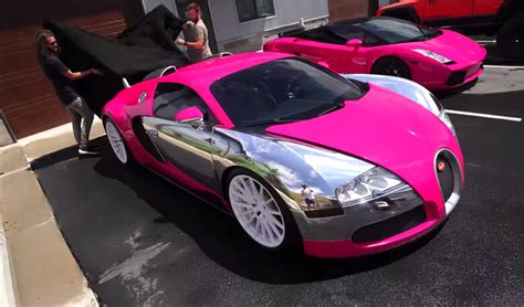 Youtuber Wraps His 2008 Bugatti Veyron In Pink Despite Everyones Warning Hit Or Miss