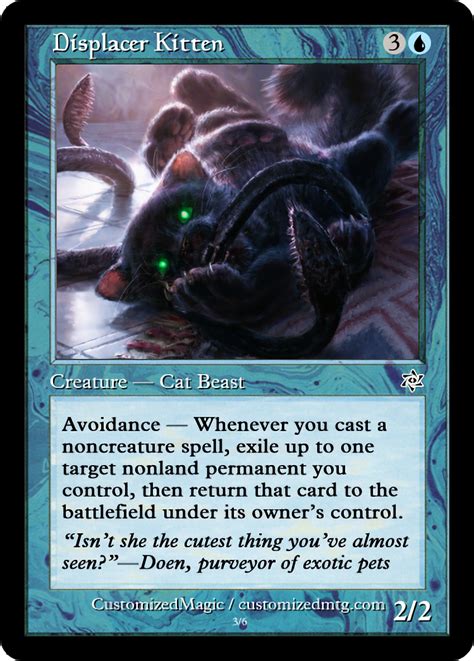Displacer Kitten Magic The Gathering Proxy Cards