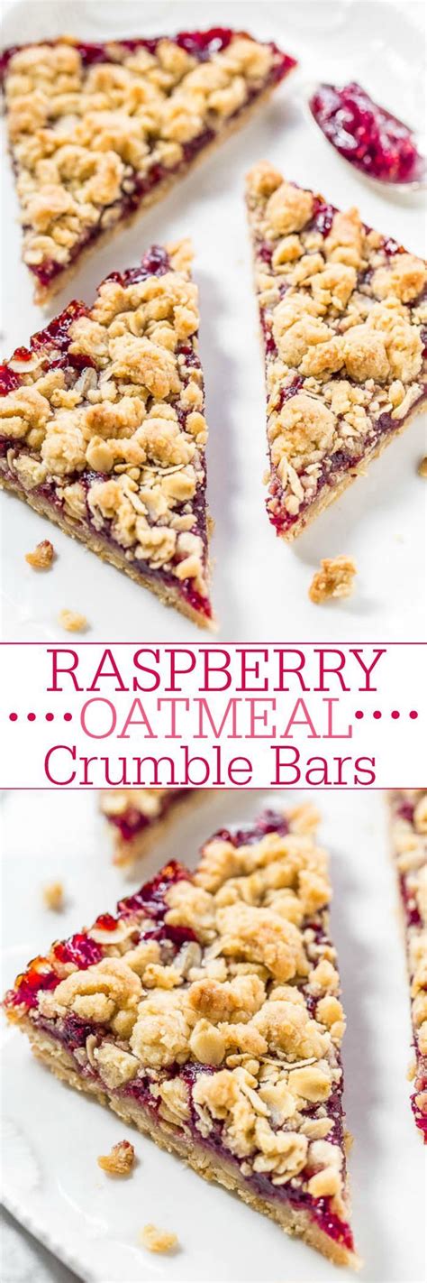 Raspberry Oatmeal Crumble Bars Recipe The Ojays Easy