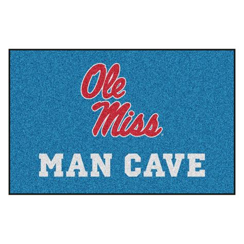 Fanmats® 27222 University Of Mississippi Ole Miss 19 X 30 Nylon Face Man Cave Starter Mat