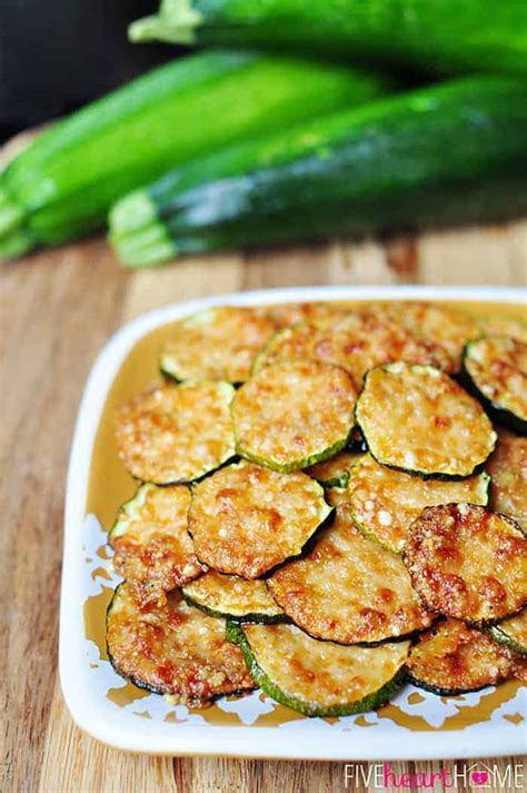 Preheat the oven to 400 degrees. 2-INGREDIENT Baked Parmesan Zucchini Rounds • FIVEheartHOME