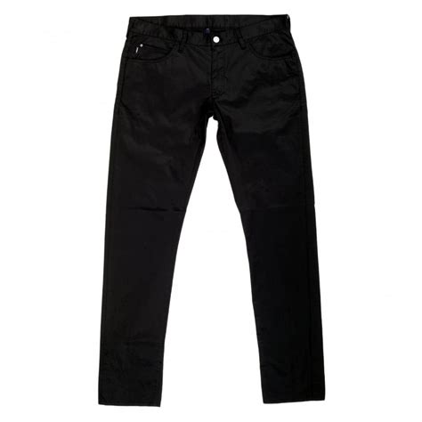 From lunch with your parents to drinks with friends, you won't need men's slim fit jeans are fun and easy to wear! Mens J10 Extra Slim Fit Jeans in Black by Armani Jeans