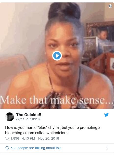 Blac Chyna Called Out For Skin Lightening Cream Bbc News