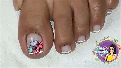 Figuras de uñas para los pies con flores hermosas. Pin de Silvia Araya en uñas | Uñas pies decoracion ...