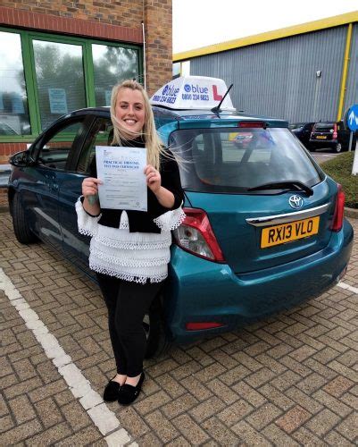 Amber Levitt From Bracknell Passed Her Test Blue Driving School