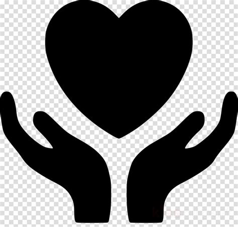 Hand Heart Heart In Hand Clip Art Heart Shaped Silhouette Png Images
