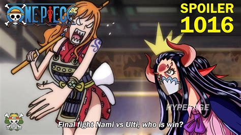 One Piece Chapter 1016 Final Fight Nami Vs Ulti Title Heres Tama