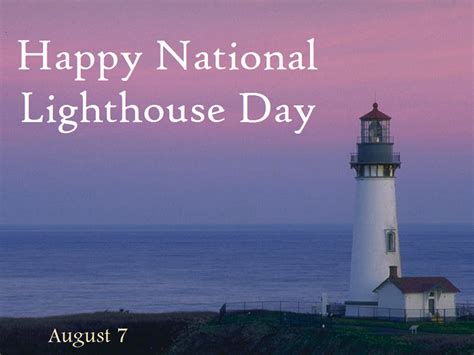 National Lighthouse Day August 7th Candle On The Water United States