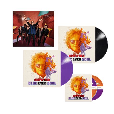 Simply Red Blue Eyed Soul Purple Vinyl Standard Vinyl Deluxe Cd