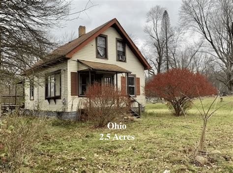 Circa 1922 Ohio Fixer Upper on 2.5 Acres Under $55K