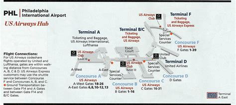 Philadelphia Airport Terminal Map American Airlines Maping Resources