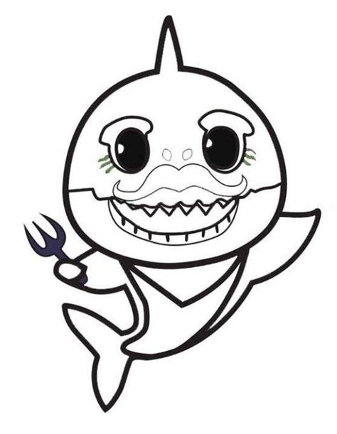 Kid you know that you love coloring. baby shark coloring and drawing page | Shark coloring ...