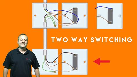 2 way light switch with power feed via switch (two lights). Two Way and Two Way and Intermediate Switches for a Domestic Lighting Circuit Connections ...
