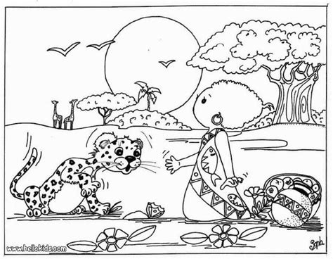 African Animals Coloring Pages For Kids Coloring Pages