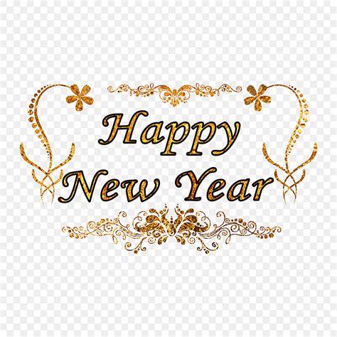 Happy New Year Text Hd Transparent Happy New Year 2021 Text Gold