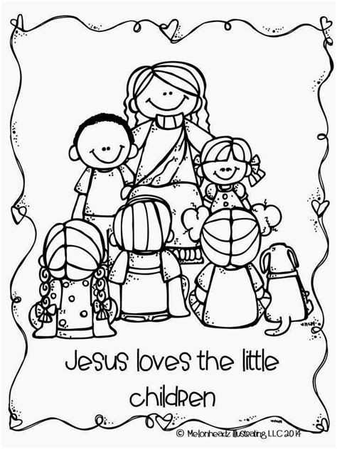 Coloring Page Jesus Loves The Children Coloring Home