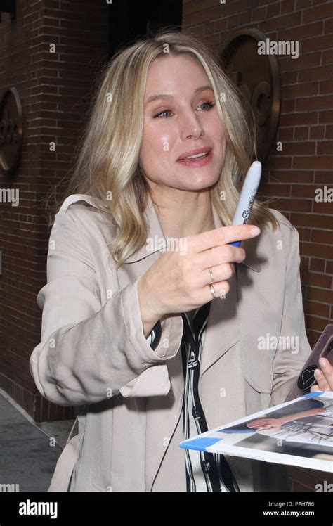 New York Ny Usa 26th Sep 2018 Kristen Bell Seen At The View In New
