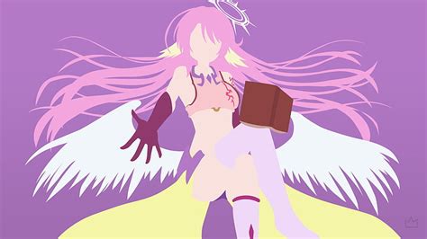 Online Crop Hd Wallpaper Pink Haired Female Character With Wing