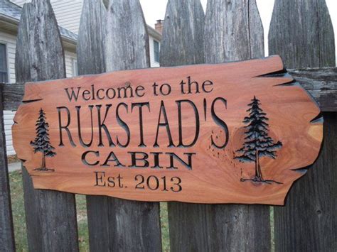 This Cabin Lake House Sign Is Made From Eastern Red Cedar That Can Be