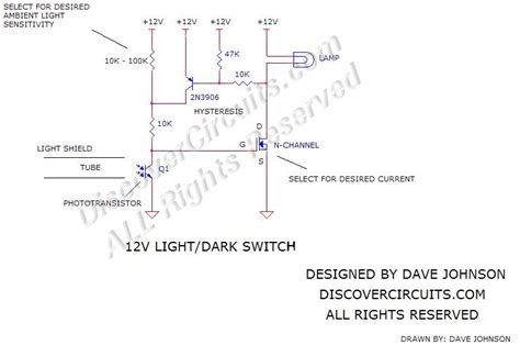 Day Night On Off Switch Circuit Diagram Wiring Flow Line