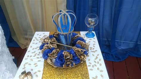 Plan the perfect celebration with these best baby shower ideas, from food to decorations. DIY ROYAL BLUE AND GOLD BABY SHOWER DECORATIONS. - YouTube