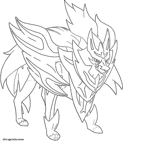 Coloriage Pokémon Légendaire Beau Photographie Coloriage Zamazenta